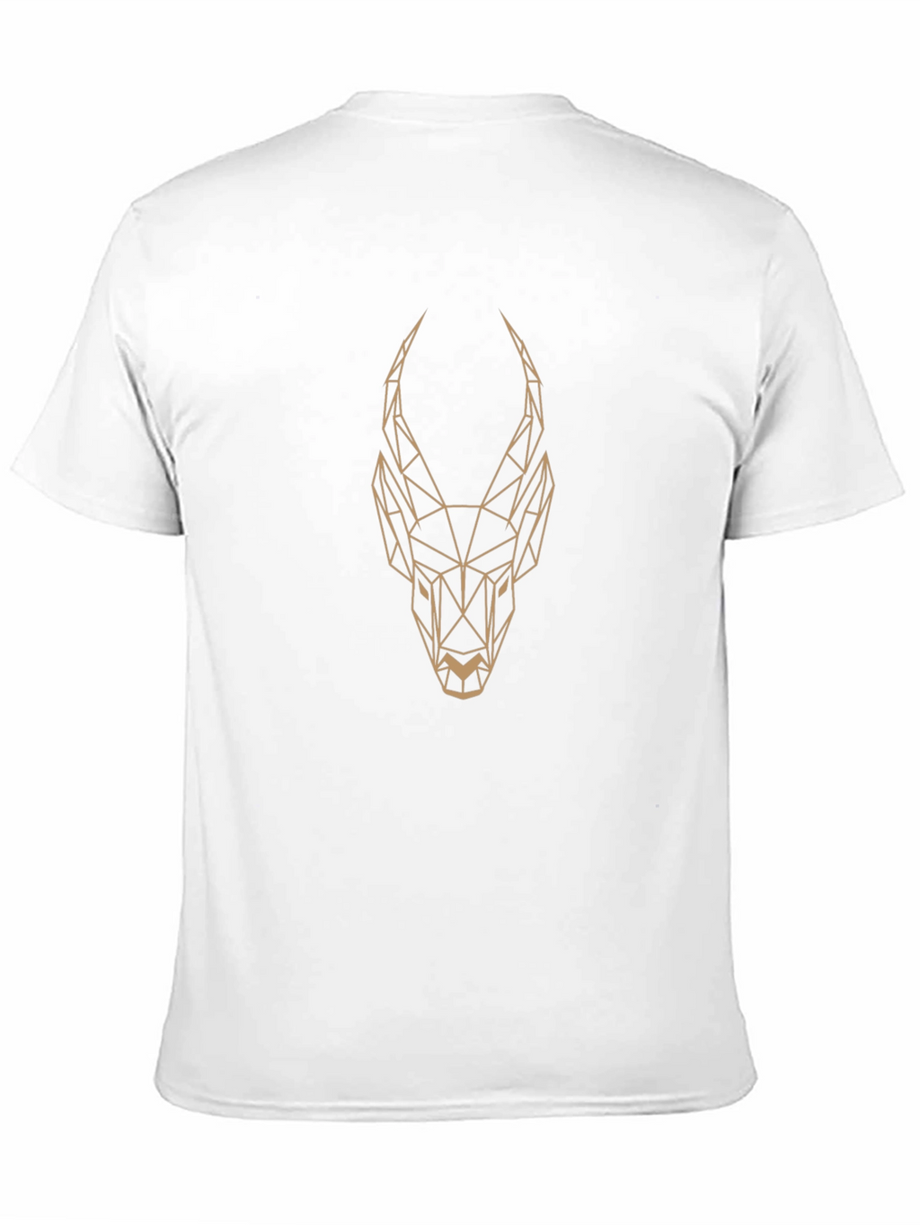 Geometric Antelope Graphic Tee - Mens Black T-Shirt