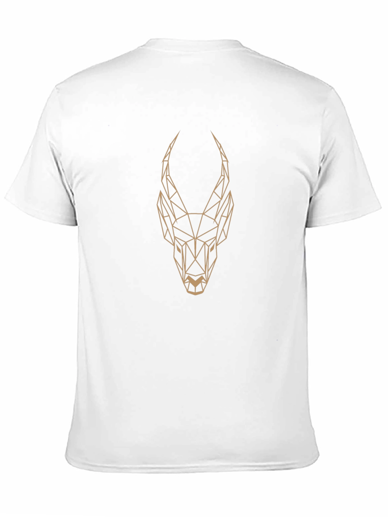 Geometric Antelope Graphic Tee - Mens Black T-Shirt
