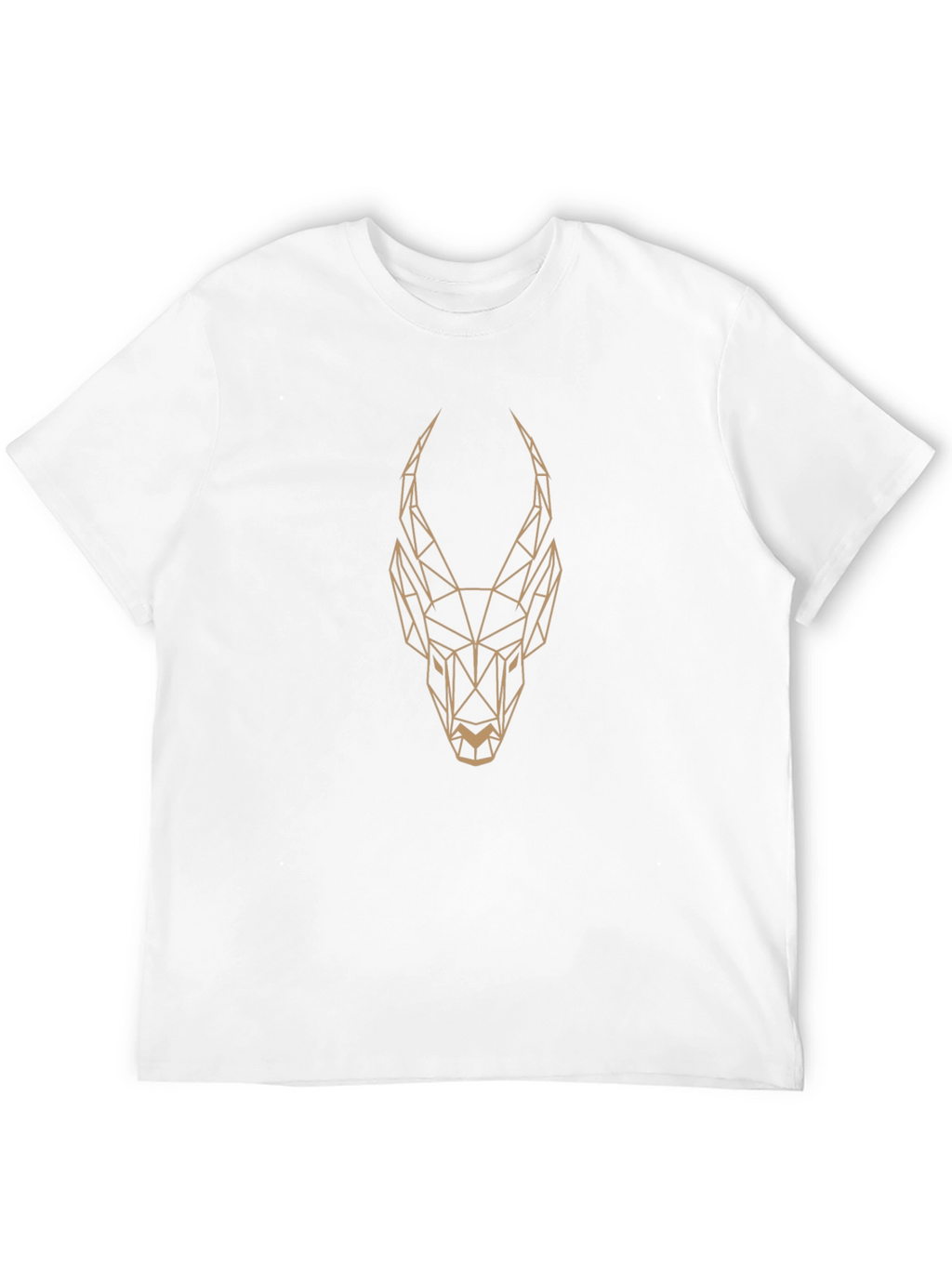 Geometric Antelope Graphic Tee - Mens Black T-Shirt