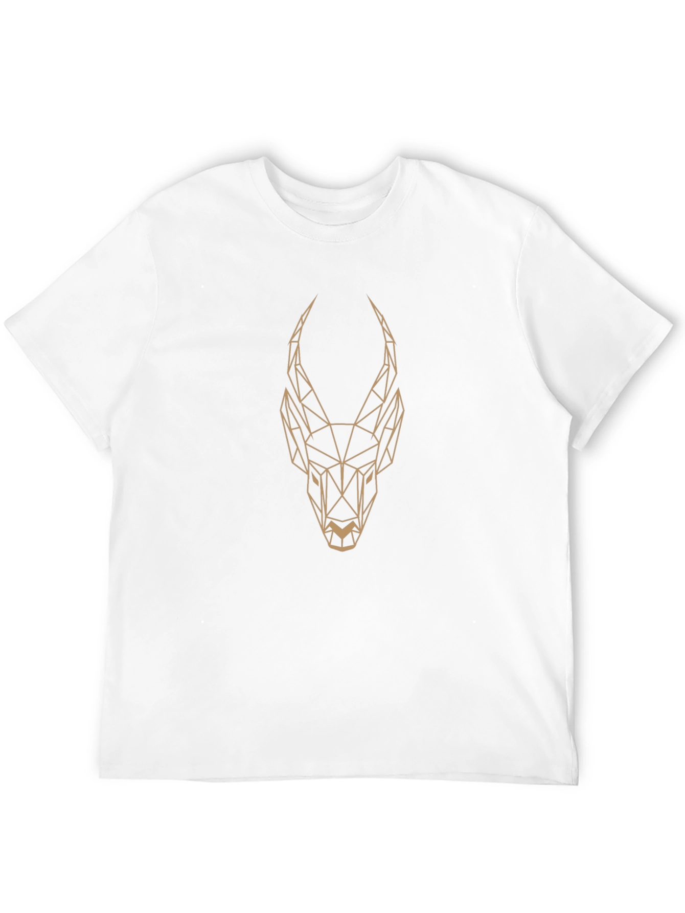 Geometric Antelope Graphic Tee - Mens Black T-Shirt