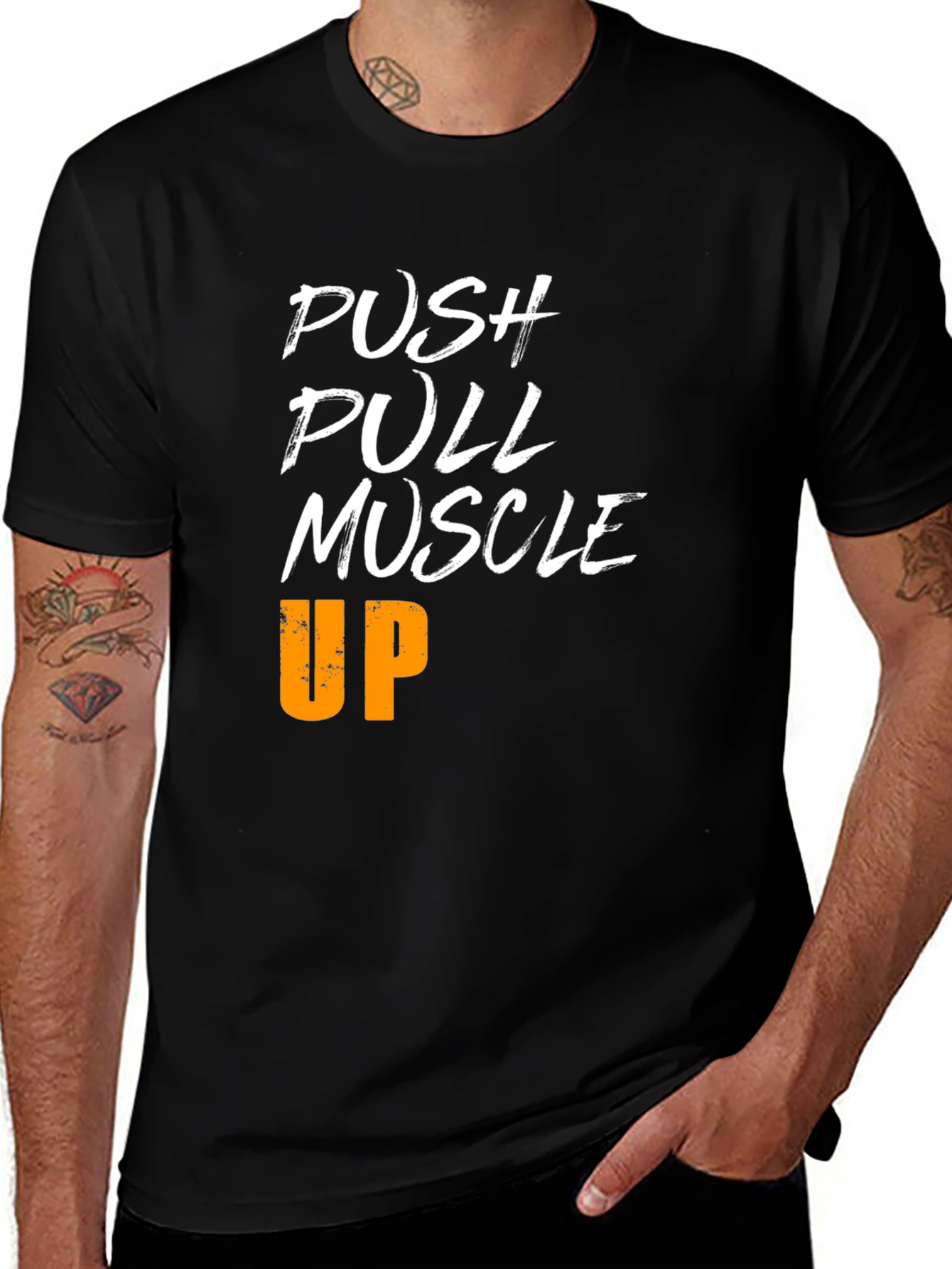 Push Pull Muscle Up Workout Shirt - Gym Motivation Tee