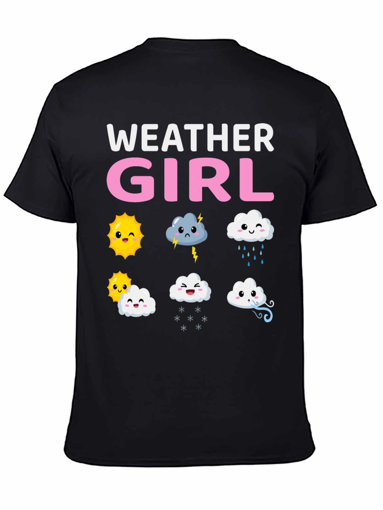 Weather Girl T-Shirt Cute Weather Pattern