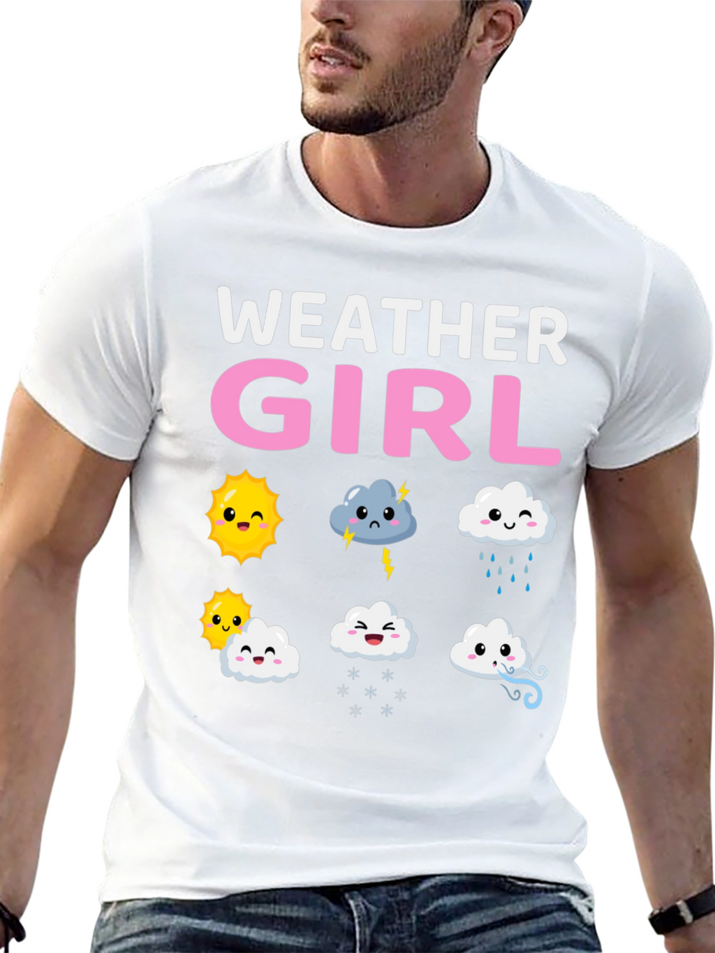 Weather Girl T-Shirt Cute Weather Pattern