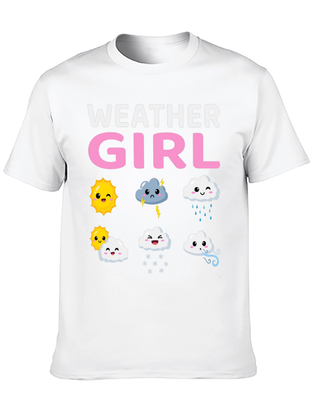 Weather Girl T-Shirt Cute Weather Pattern