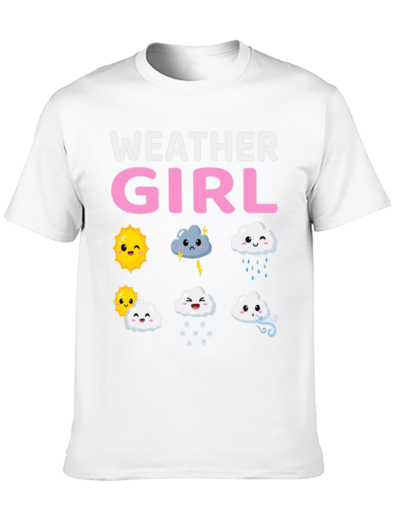 Weather Girl T-Shirt Cute Weather Pattern