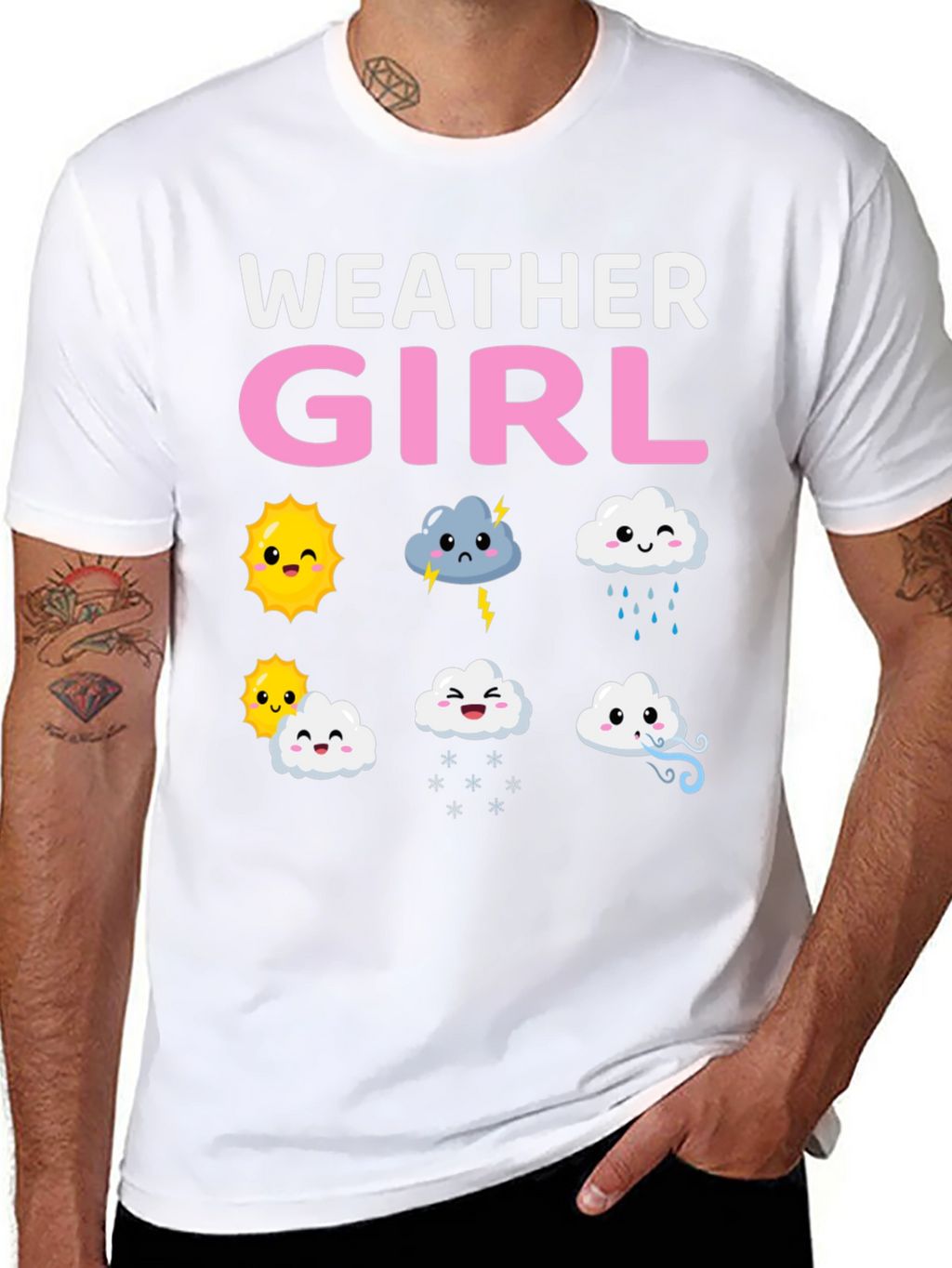 Weather Girl T-Shirt Cute Weather Pattern