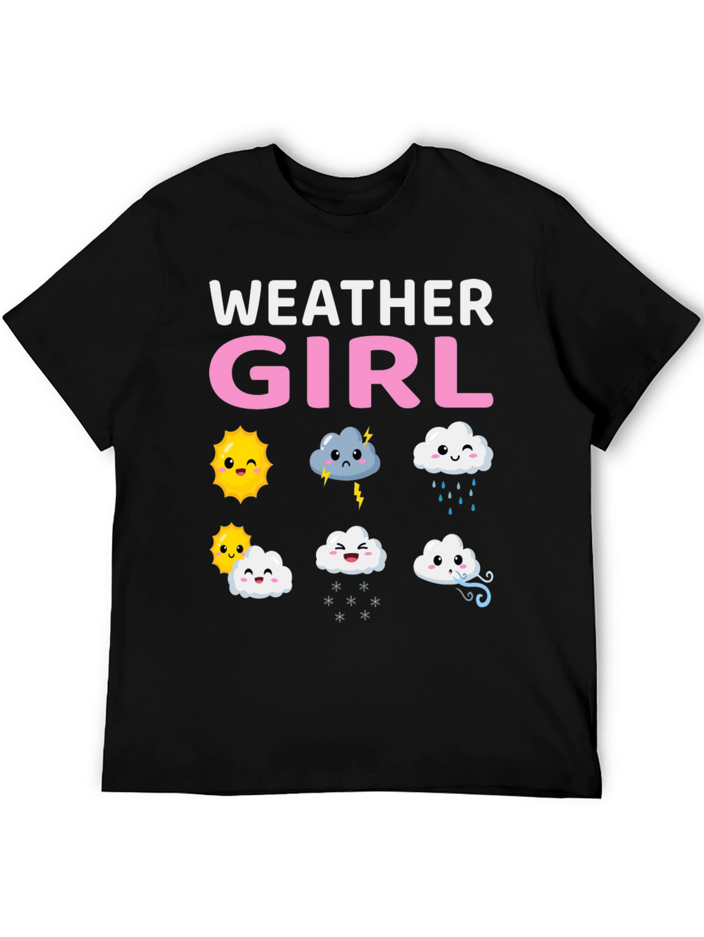Weather Girl T-Shirt Cute Weather Pattern