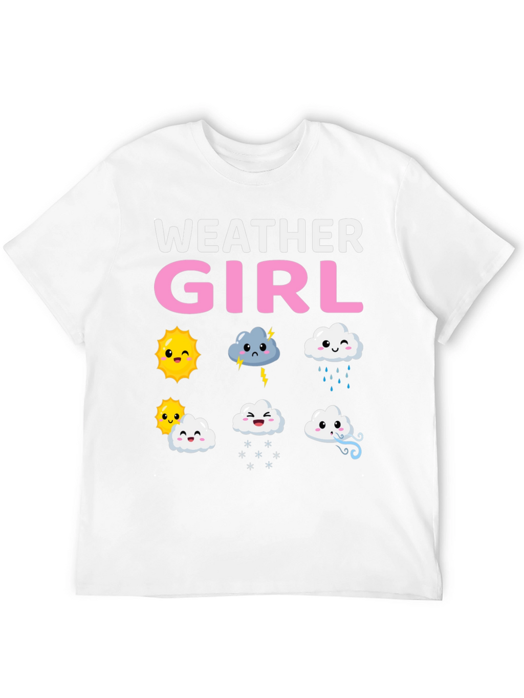 Weather Girl T-Shirt Cute Weather Pattern