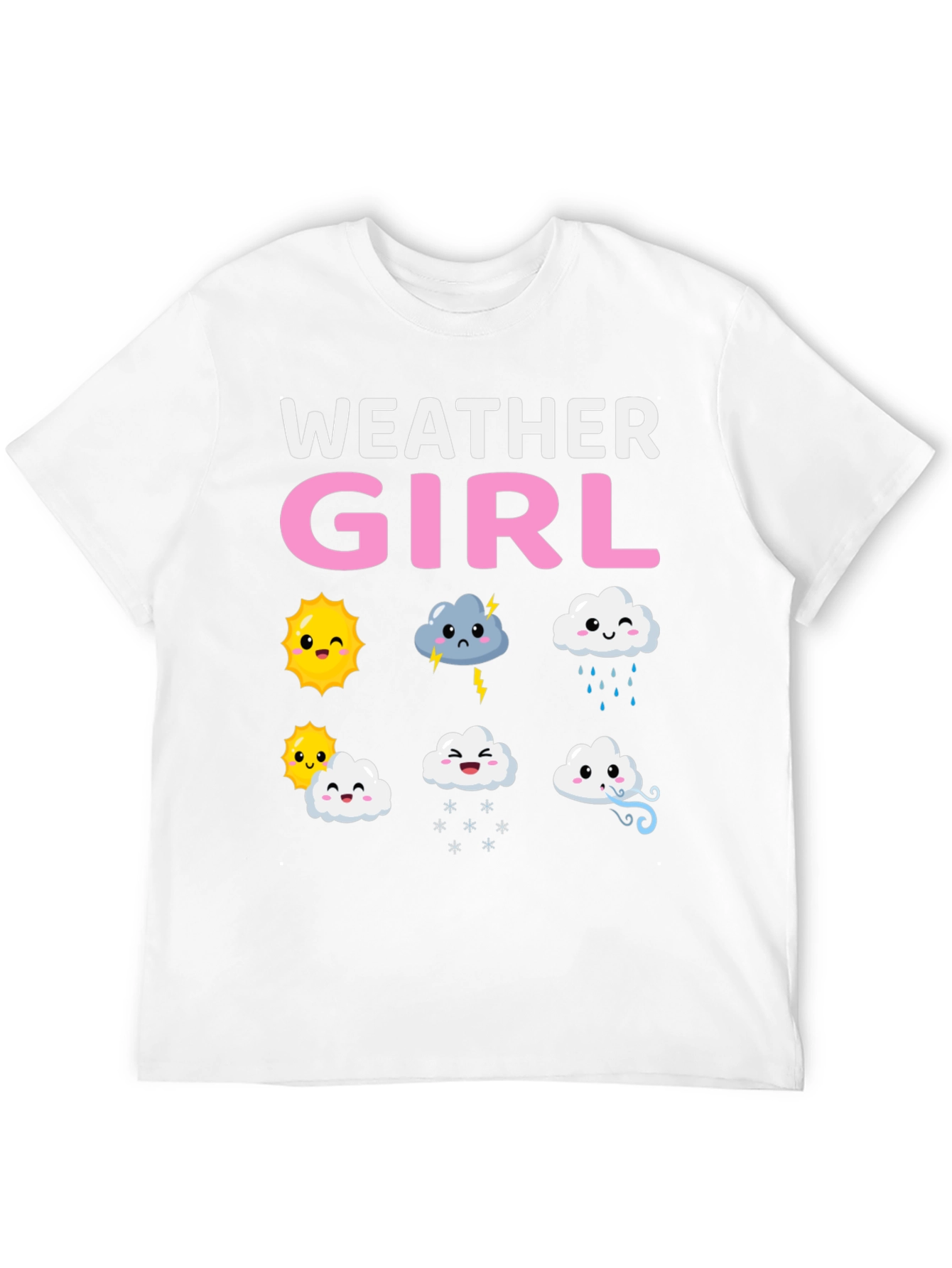 Weather Girl T-Shirt Cute Weather Pattern