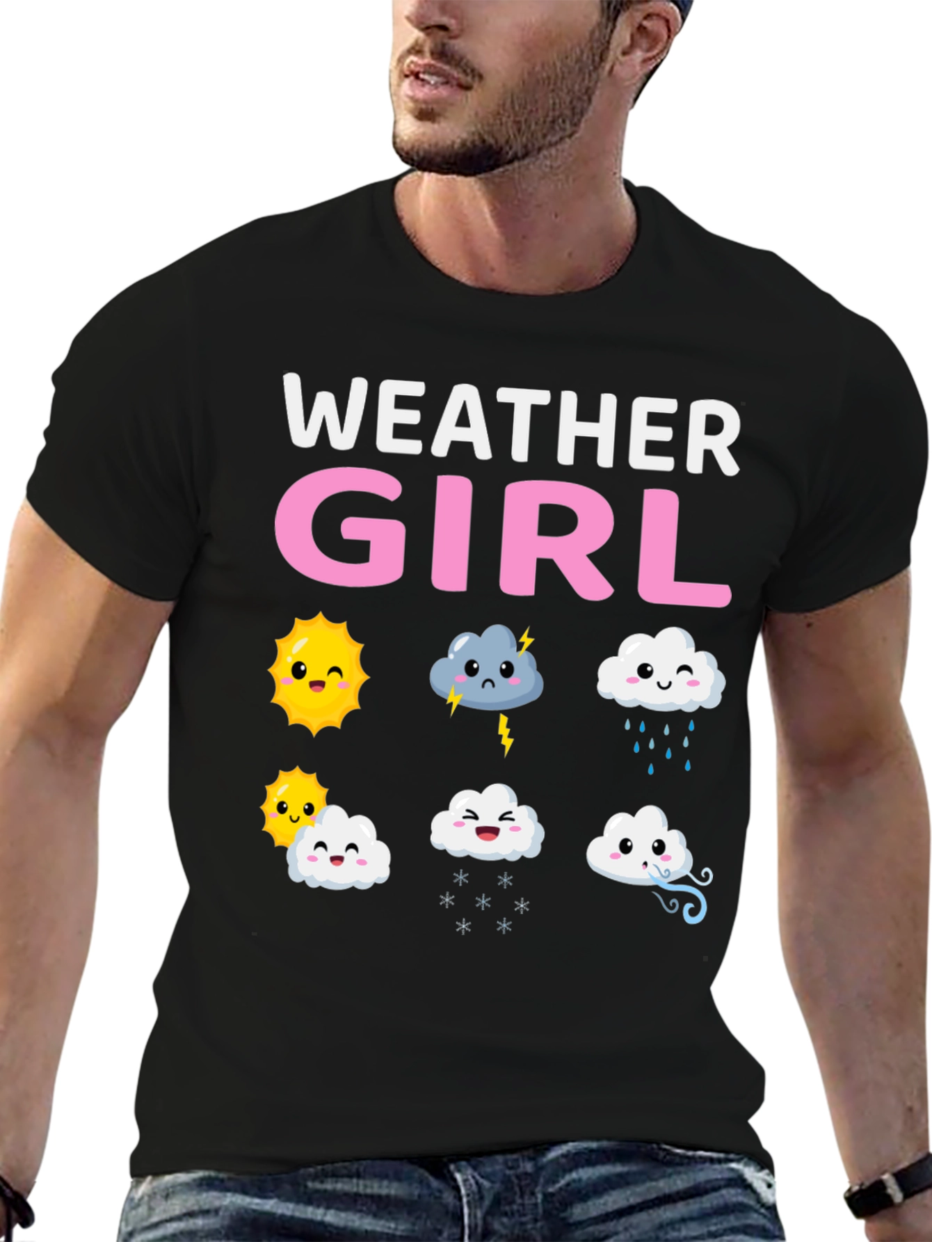 Weather Girl T-Shirt Cute Weather Pattern