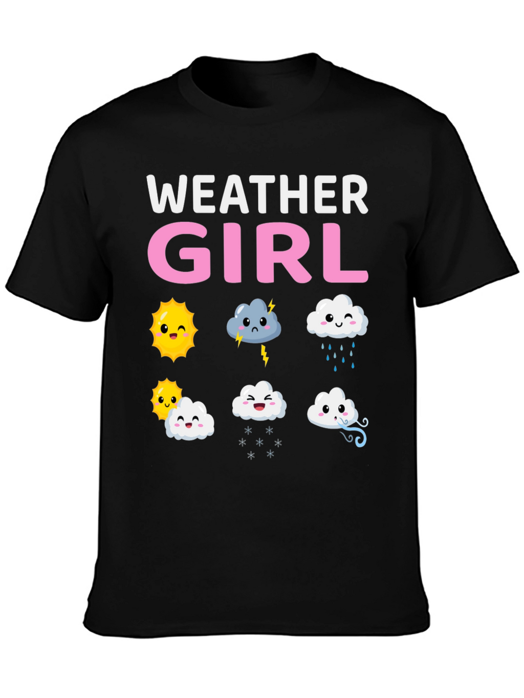 Weather Girl T-Shirt Cute Weather Pattern