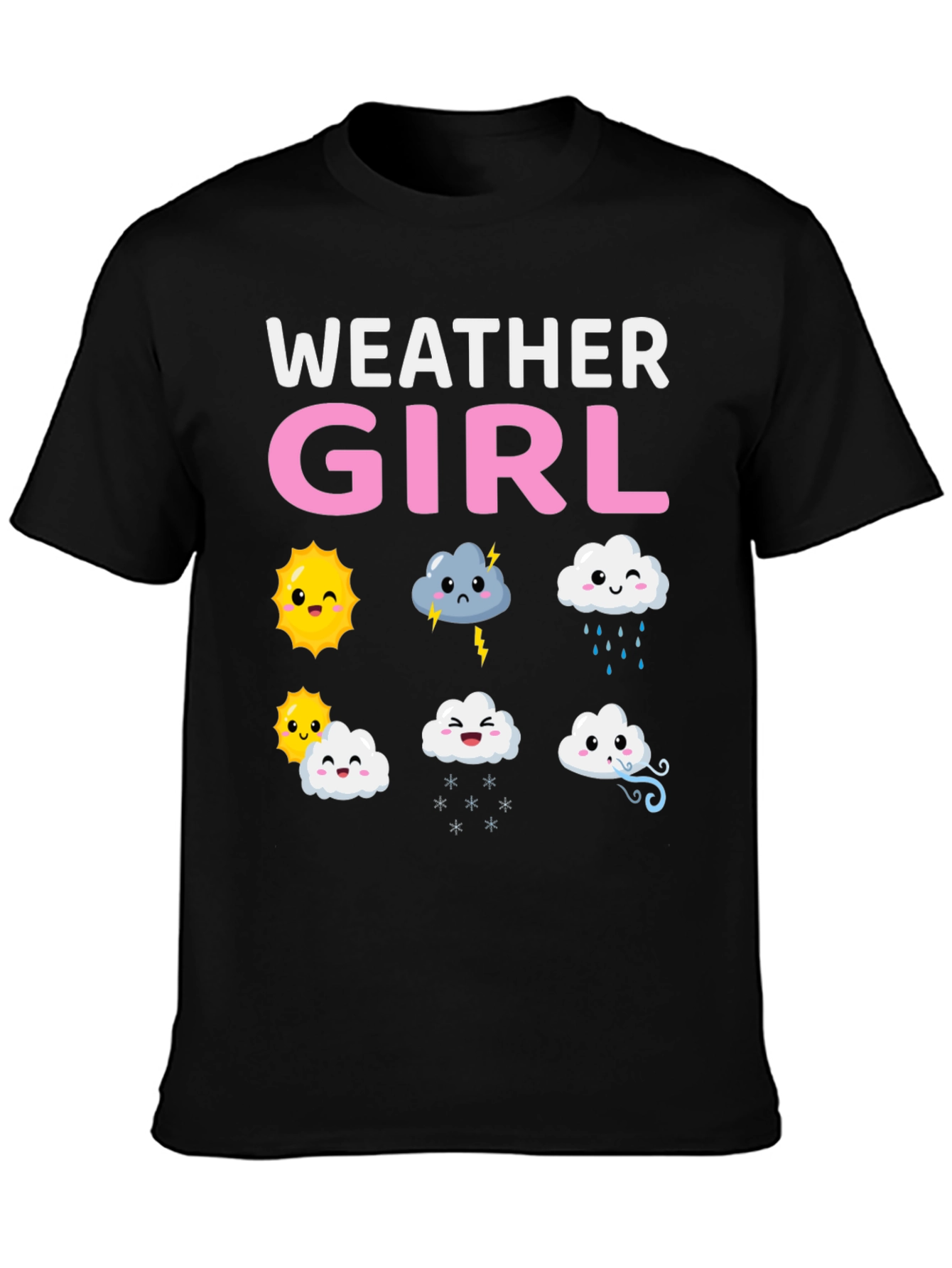 Weather Girl T-Shirt Cute Weather Pattern