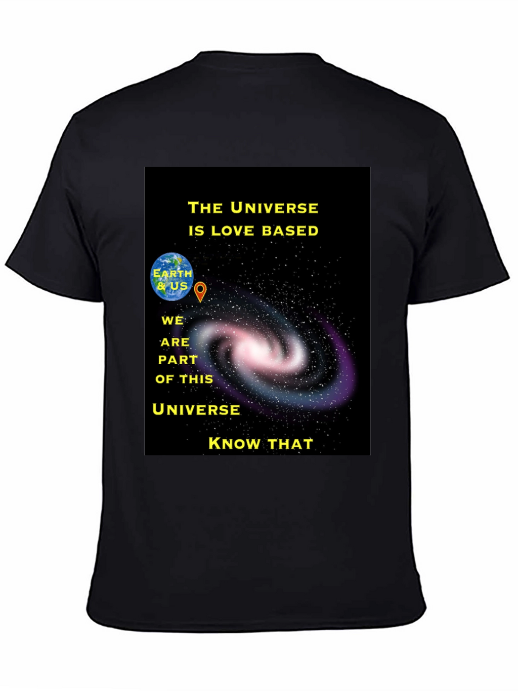 Universe Love Based Graphic T-Shirt