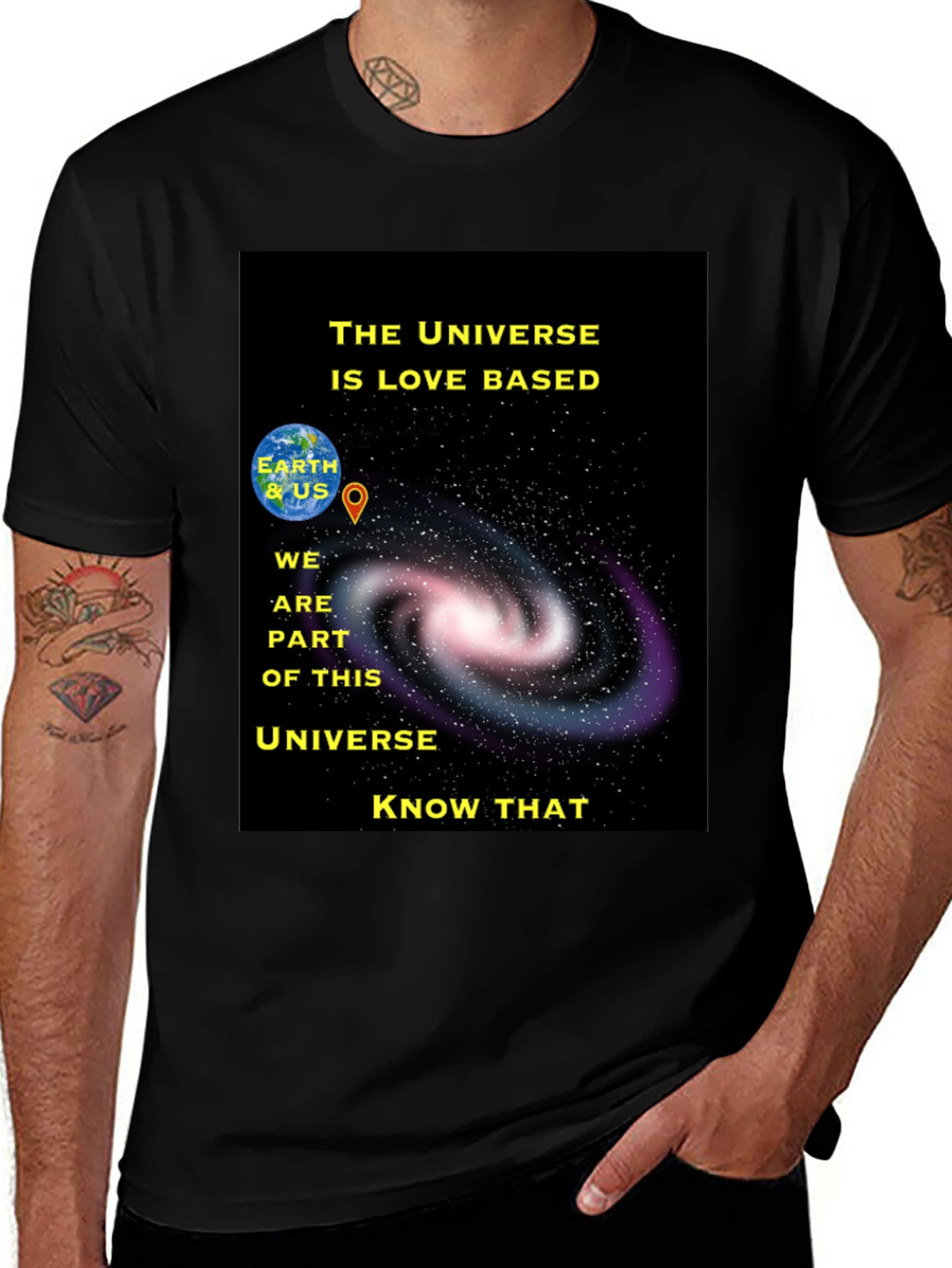 Universe Love Based Graphic T-Shirt