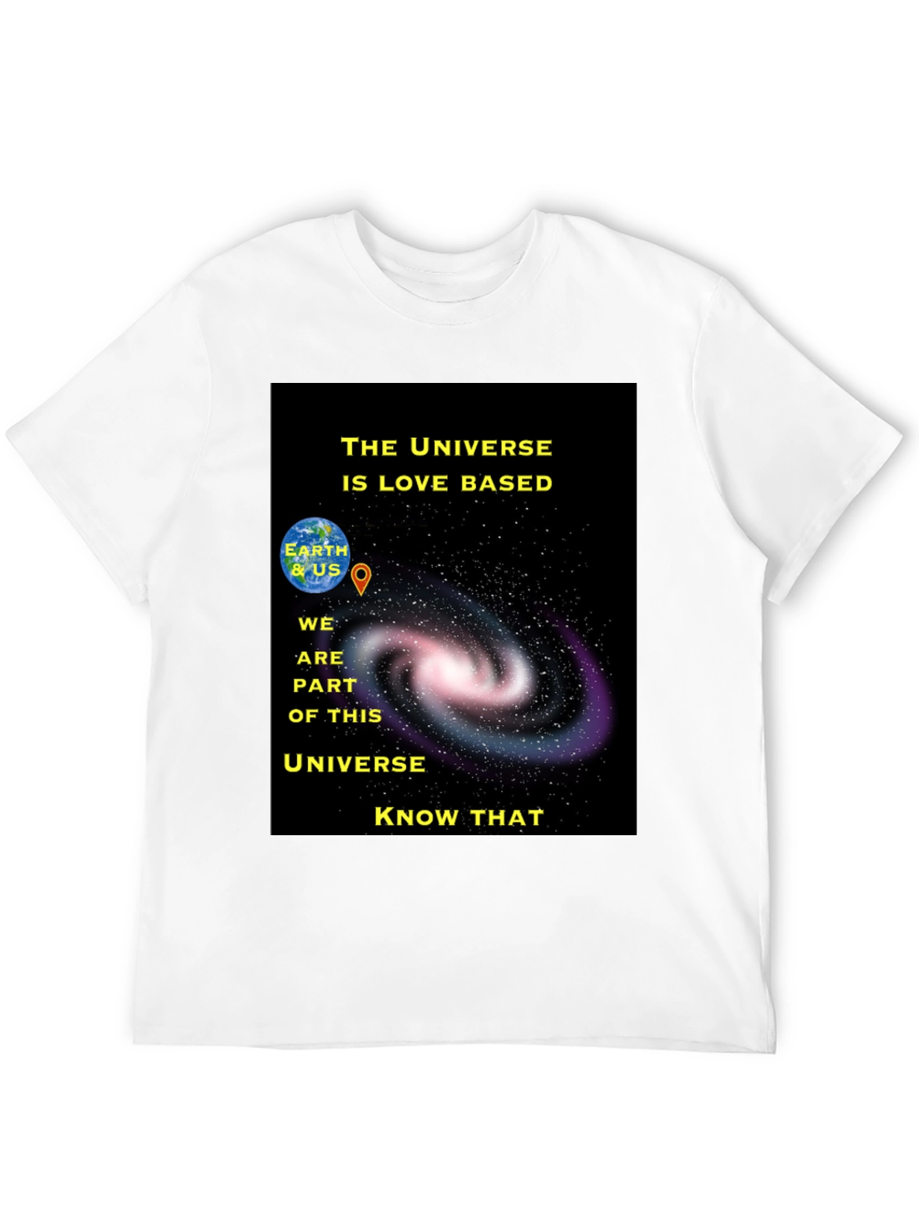 Universe Love Based Graphic T-Shirt