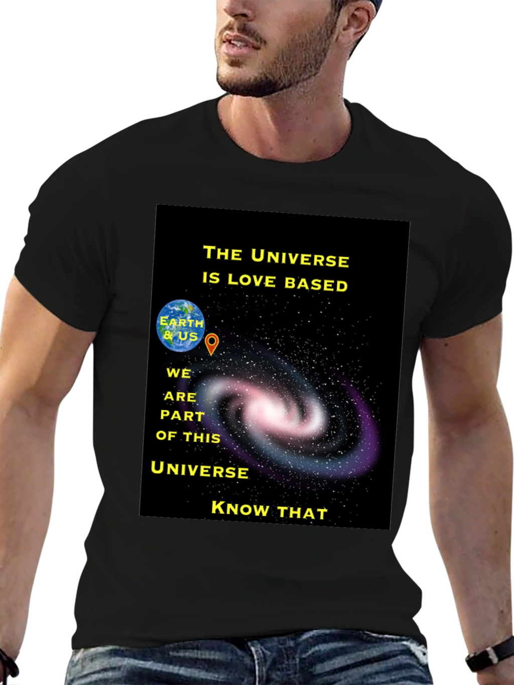 Universe Love Based Graphic T-Shirt