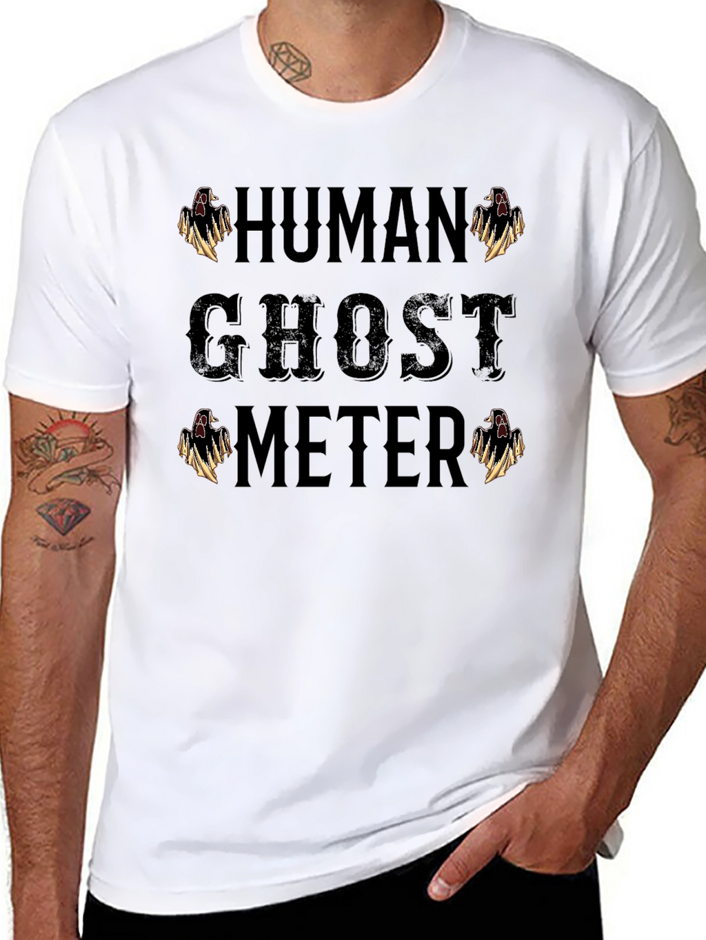 Human Ghost Meter Graphic Tee