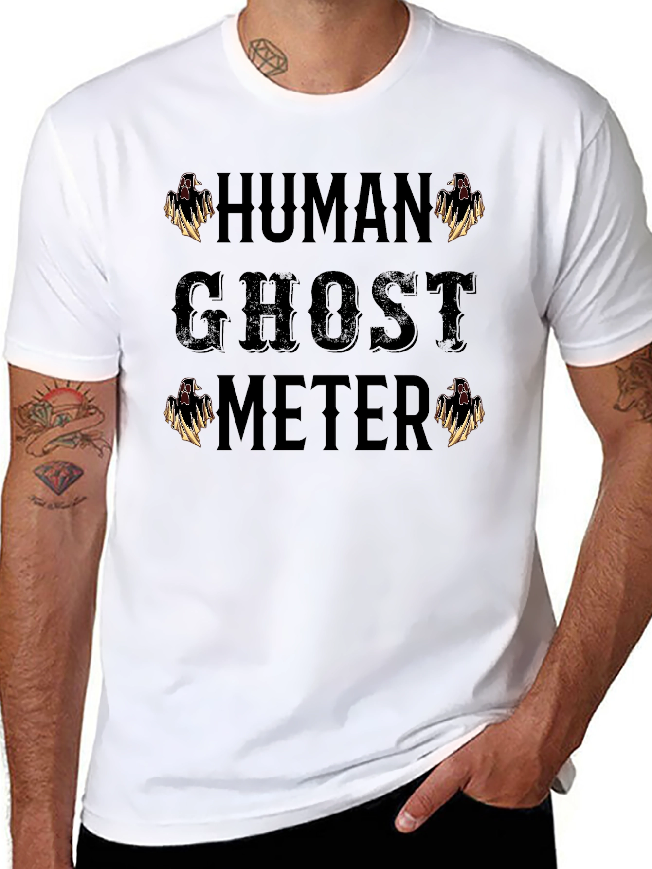 Human Ghost Meter Graphic Tee