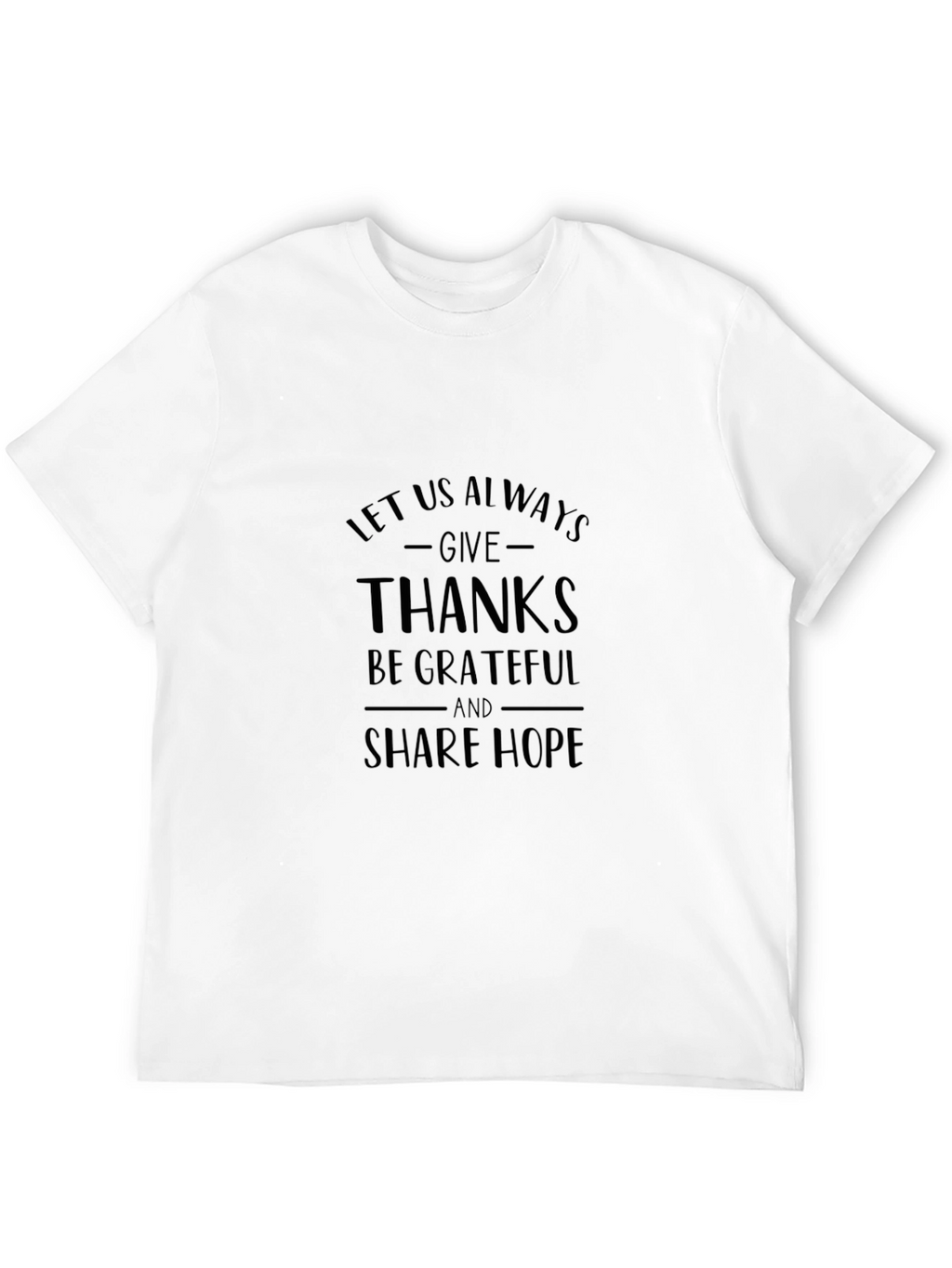 Give Thanks Graphic Tee - Unisex Black T-Shirt