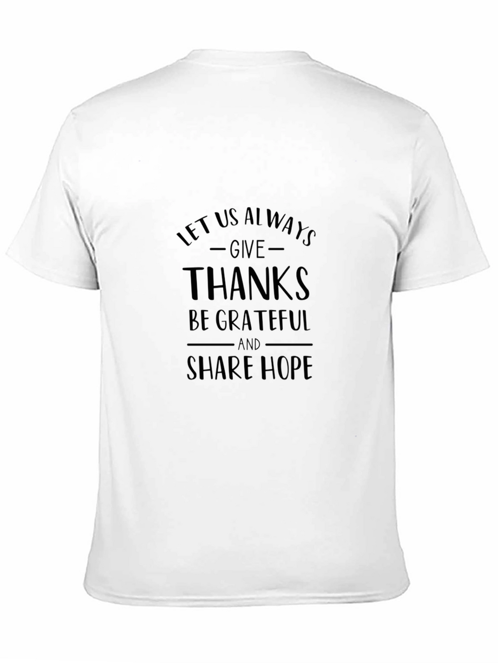 Give Thanks Graphic Tee - Unisex Black T-Shirt