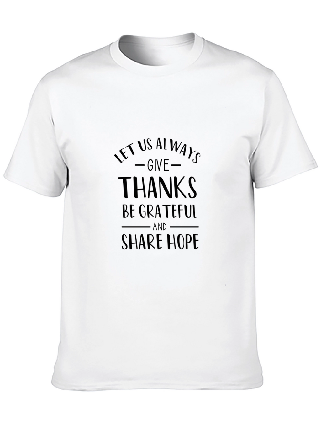 Give Thanks Graphic Tee - Unisex Black T-Shirt