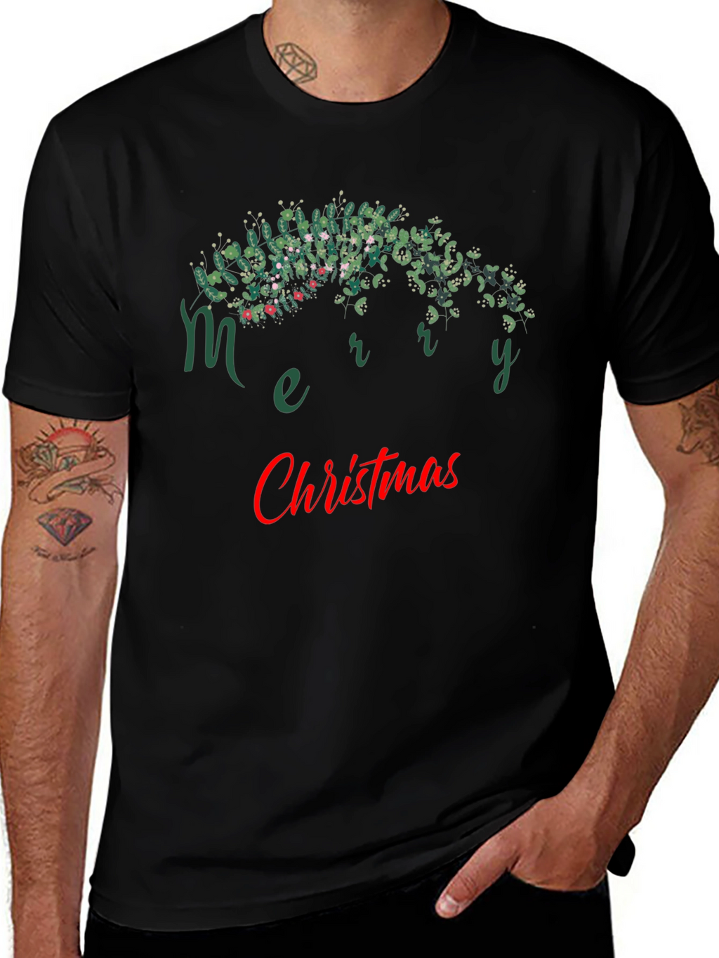 Merry Christmas T-Shirt - Holiday Graphic Tee