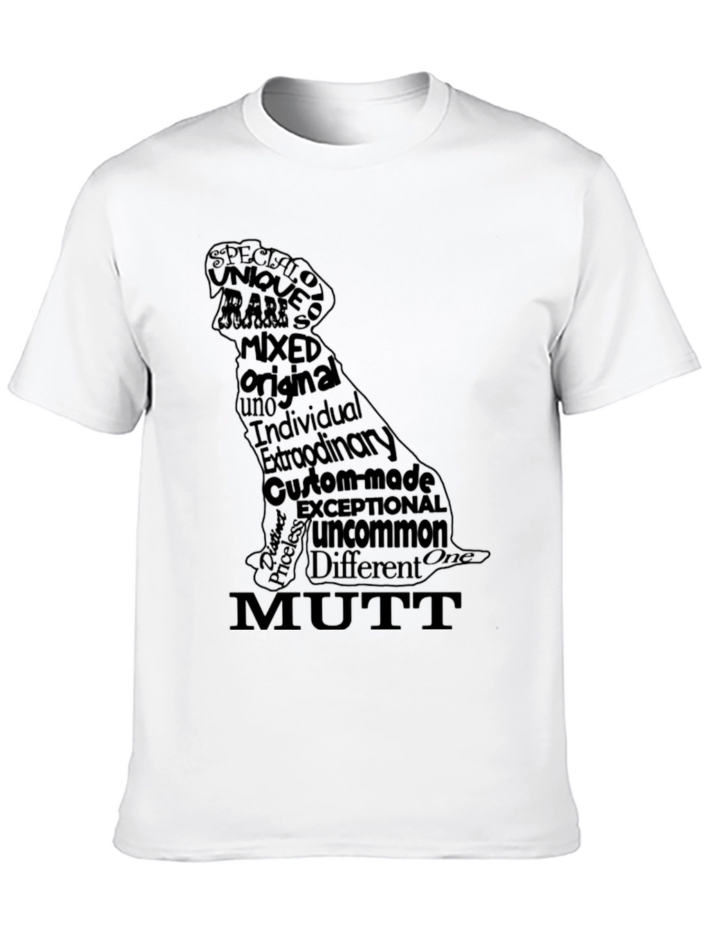 Dog Breed Word Art T-Shirt - Mutt