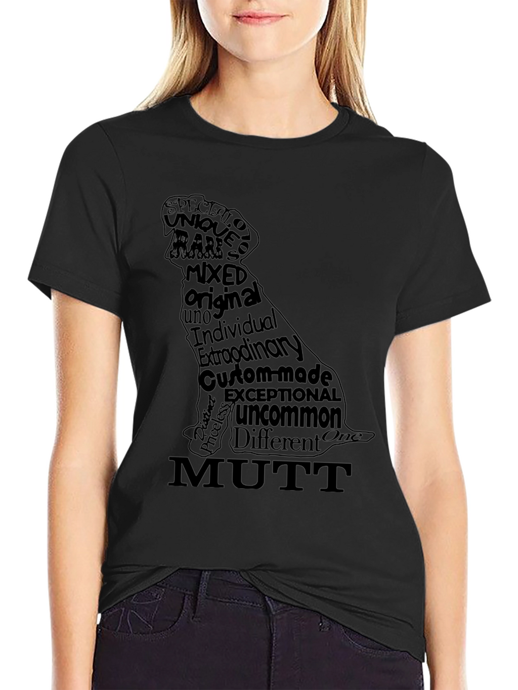 Dog Breed Word Art T-Shirt - Mutt