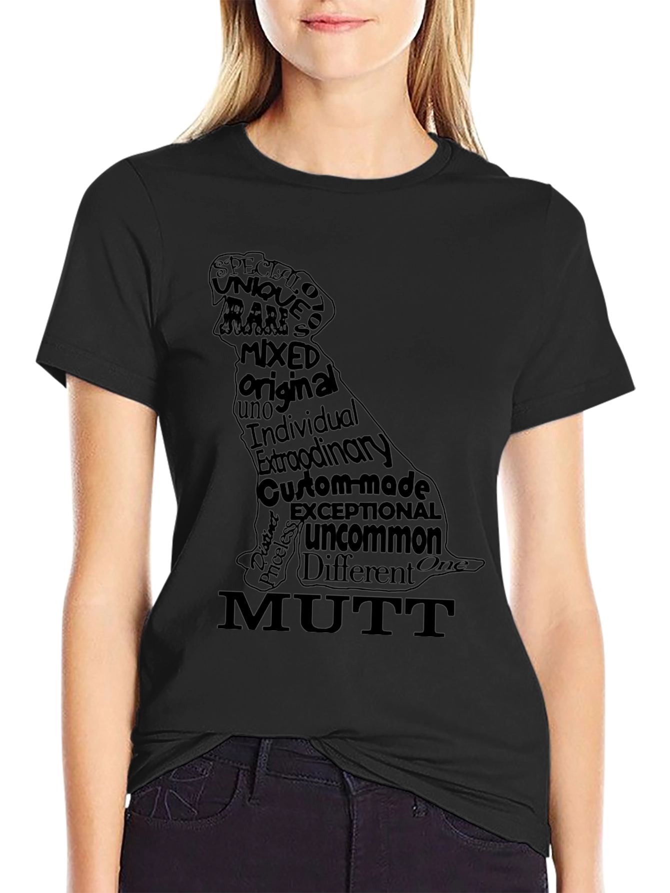 Dog Breed Word Art T-Shirt - Mutt