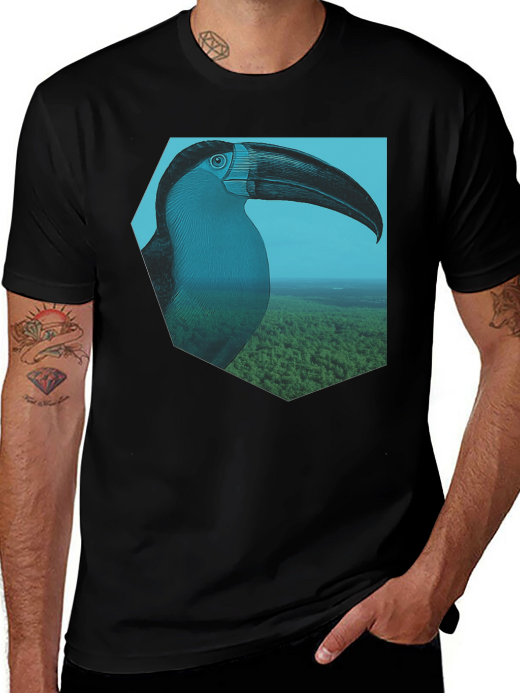 Toucan Graphic Tee - Nature Inspired Design