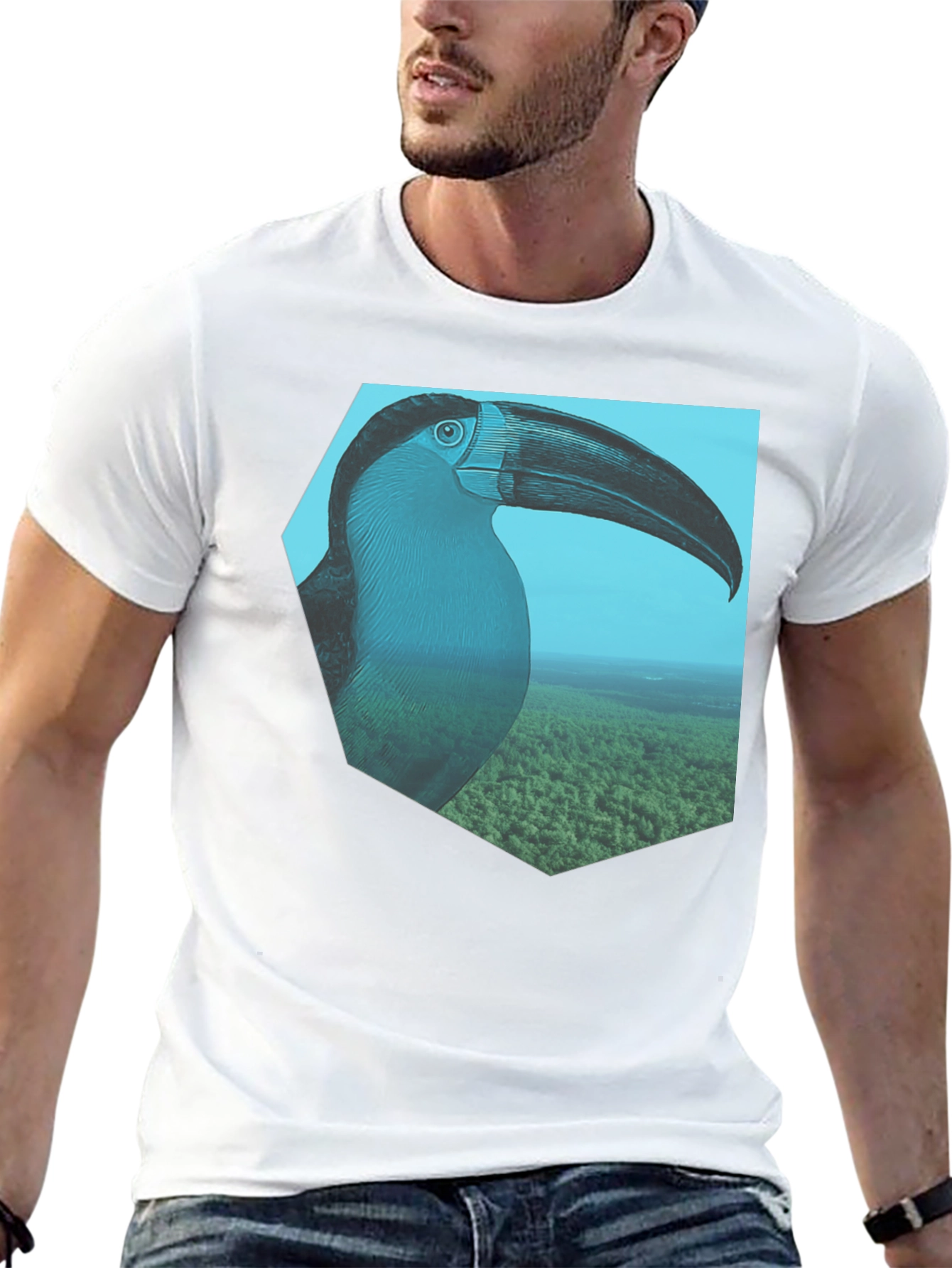 Toucan Graphic Tee - Nature Inspired Design