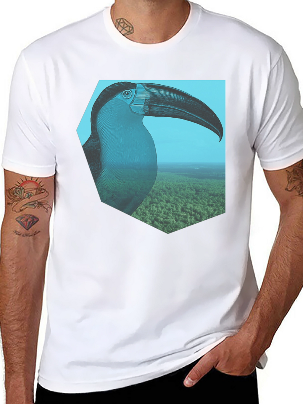 Toucan Graphic Tee - Nature Inspired Design