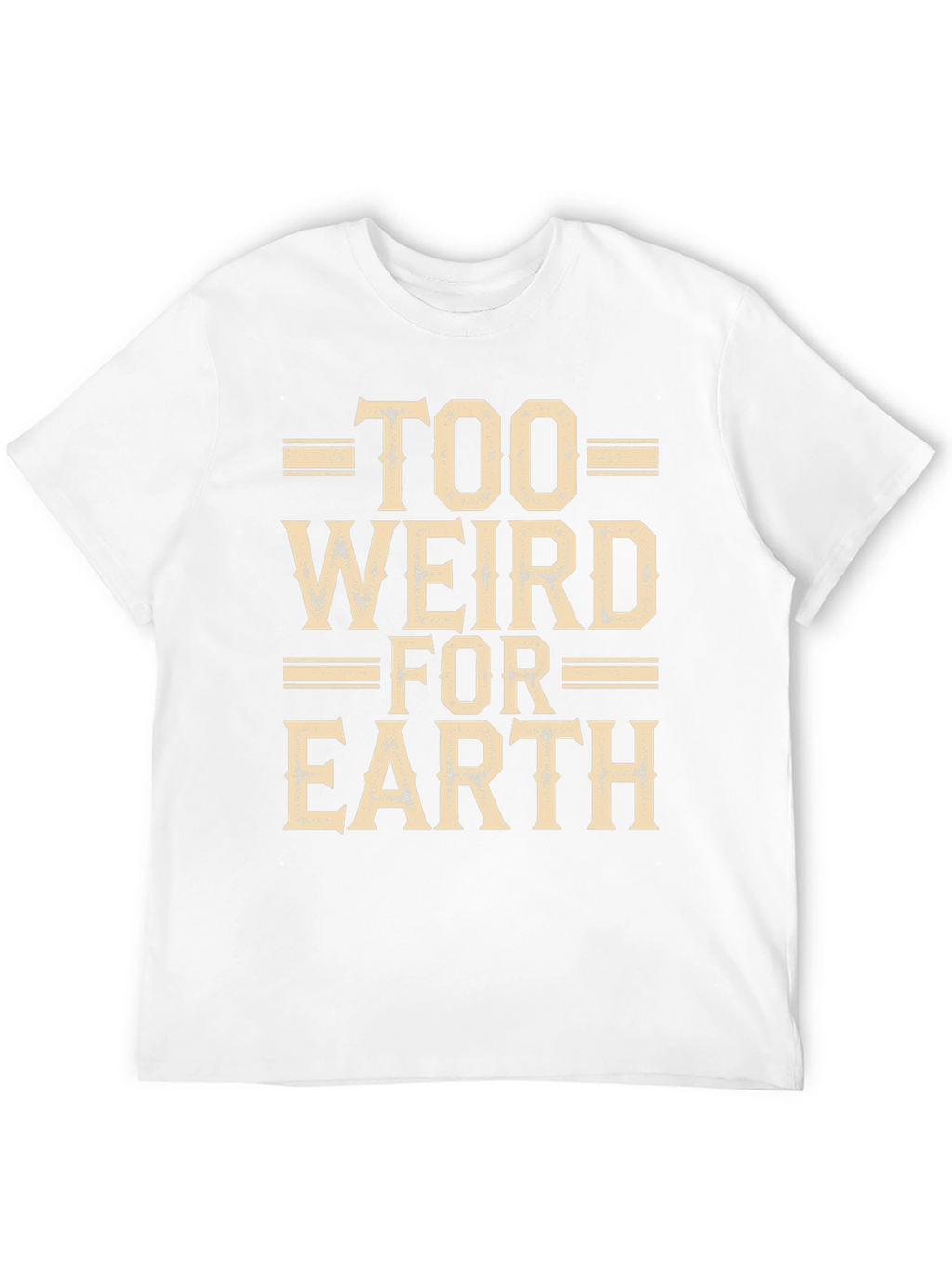 Too Weird For Earth Black Graphic Tee