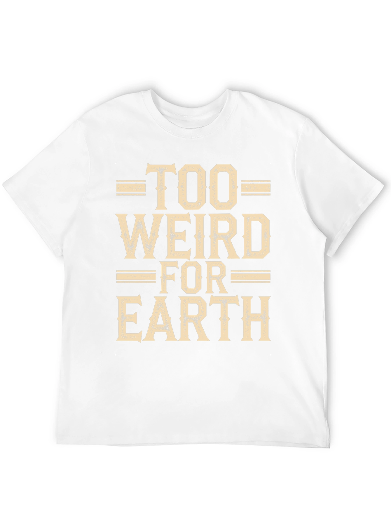 Too Weird For Earth Black Graphic Tee