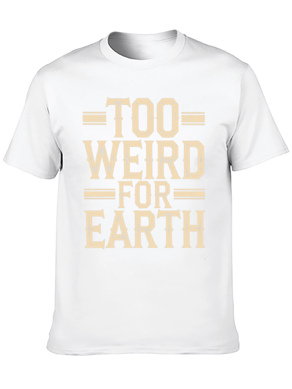 Too Weird For Earth Black Graphic Tee