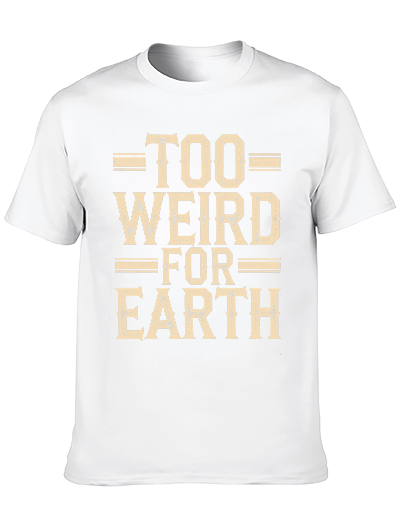 Too Weird For Earth Black Graphic Tee