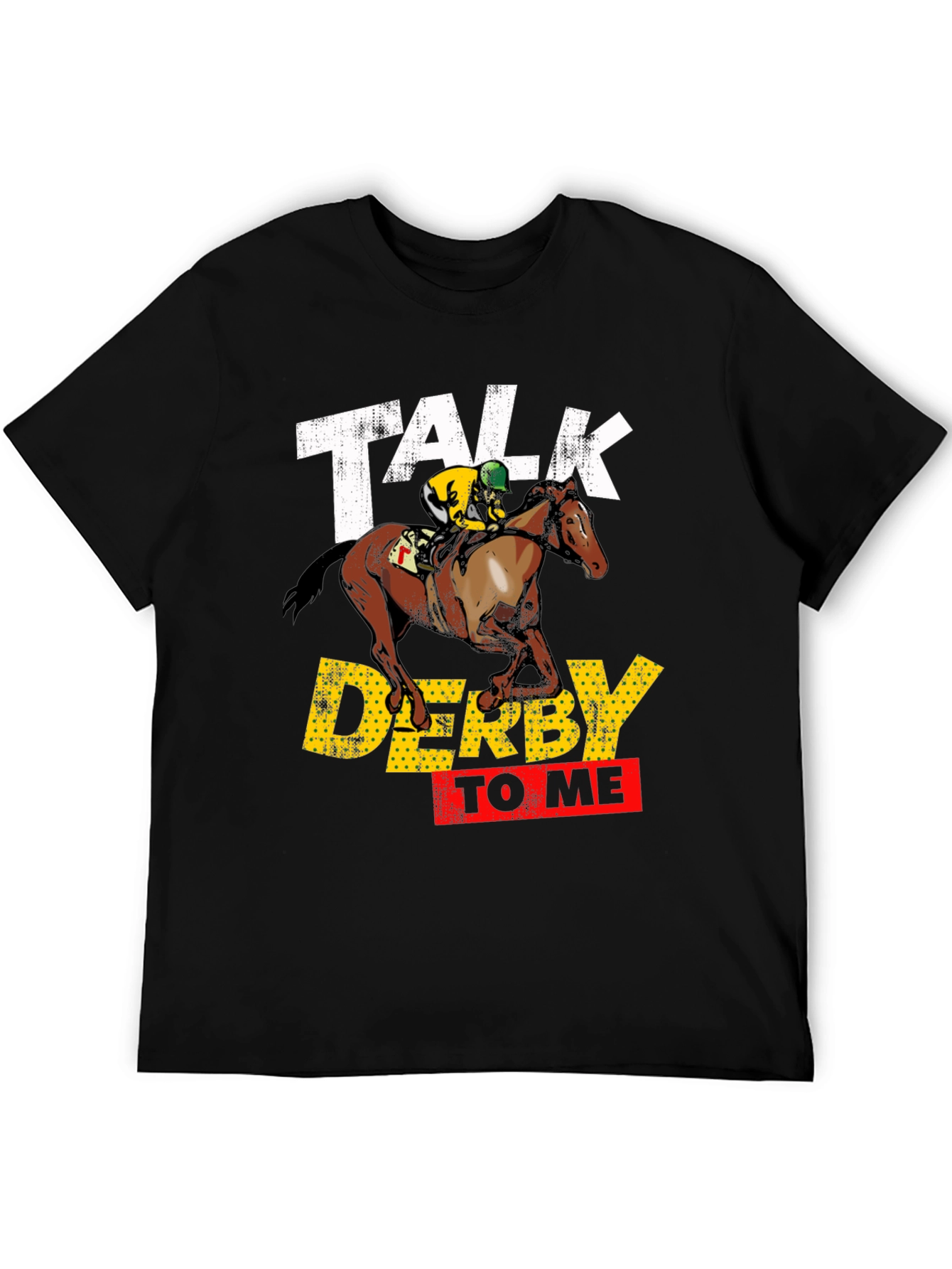 Talk Derby To Me Black Graphic Tee
