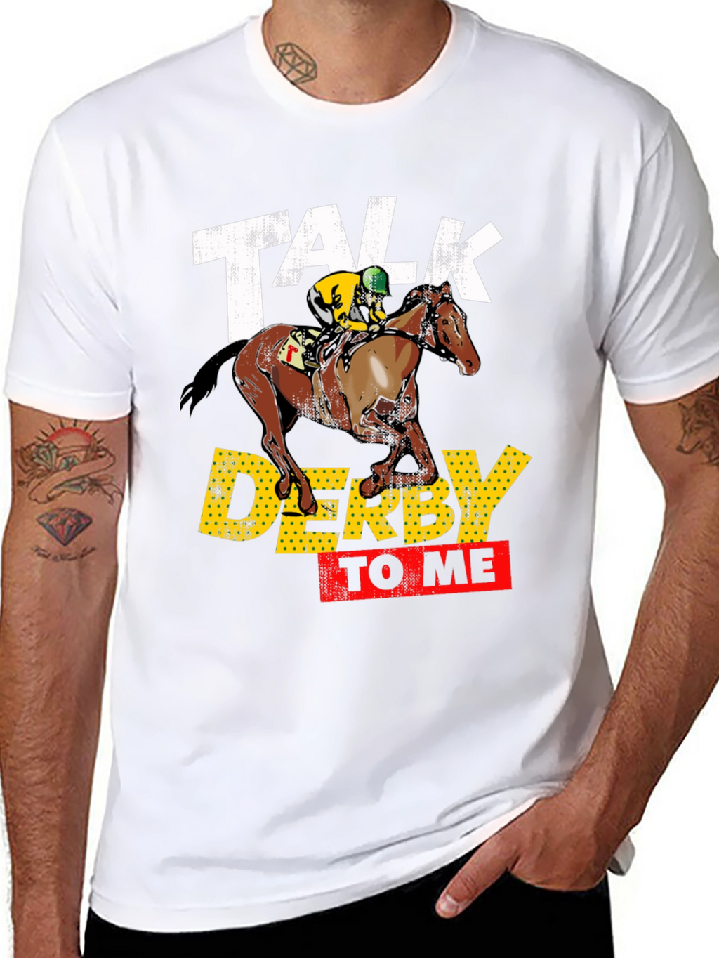 Talk Derby To Me Black Graphic Tee