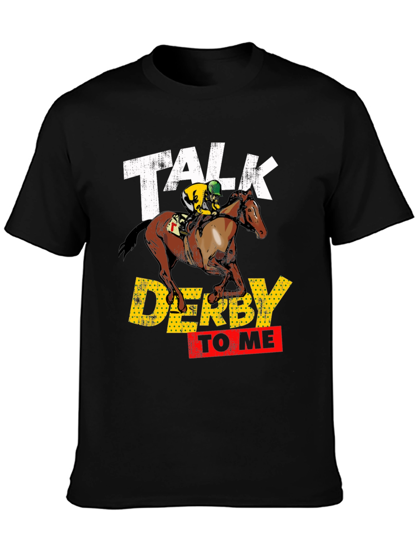 Talk Derby To Me Black Graphic Tee