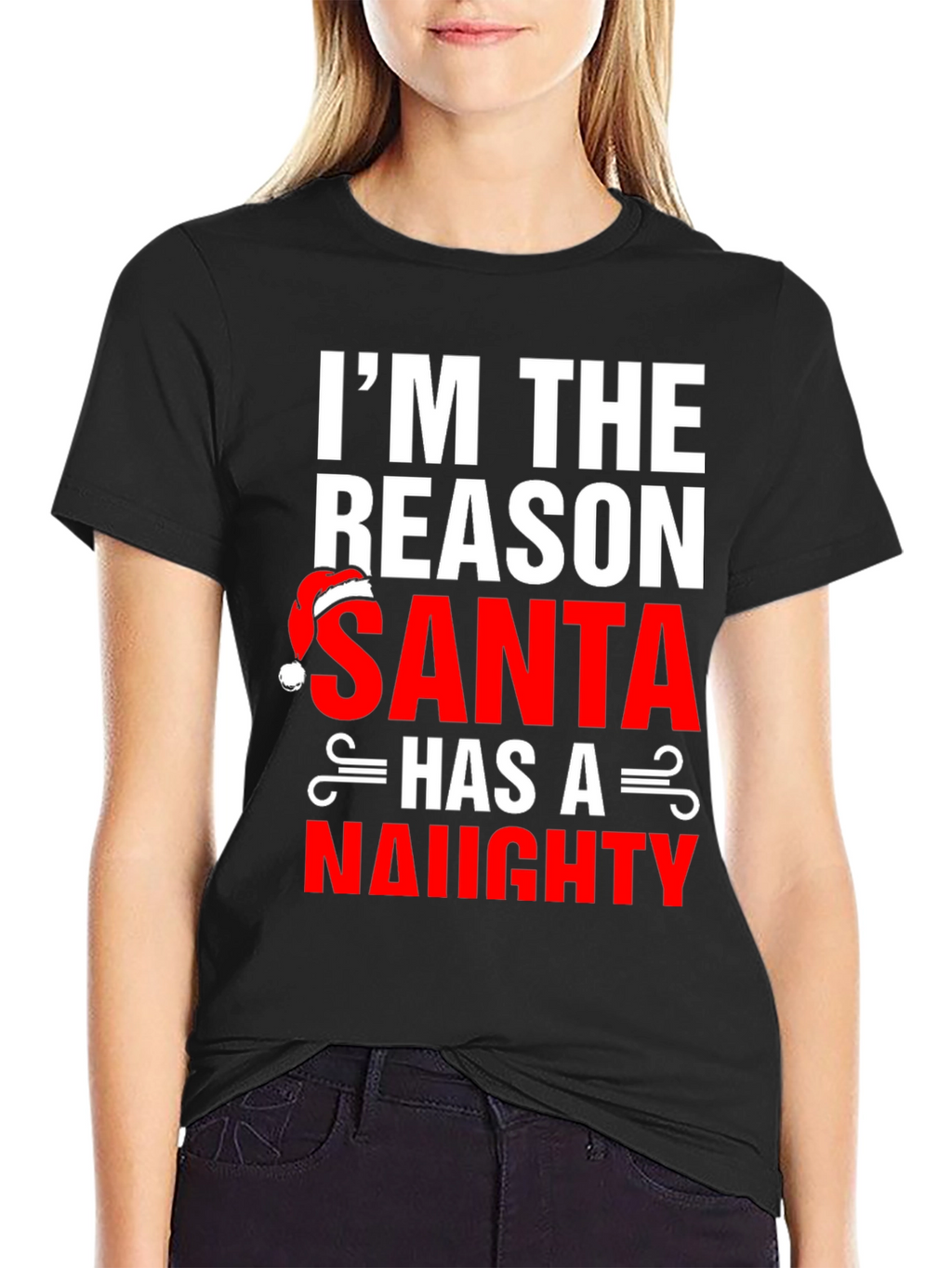 Naughty Santa Reason T-Shirt - Christmas Humor