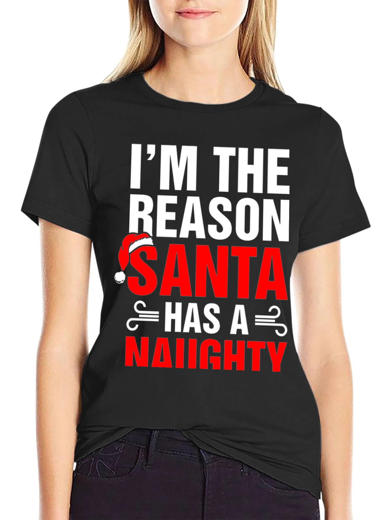 Naughty Santa Reason T-Shirt - Christmas Humor