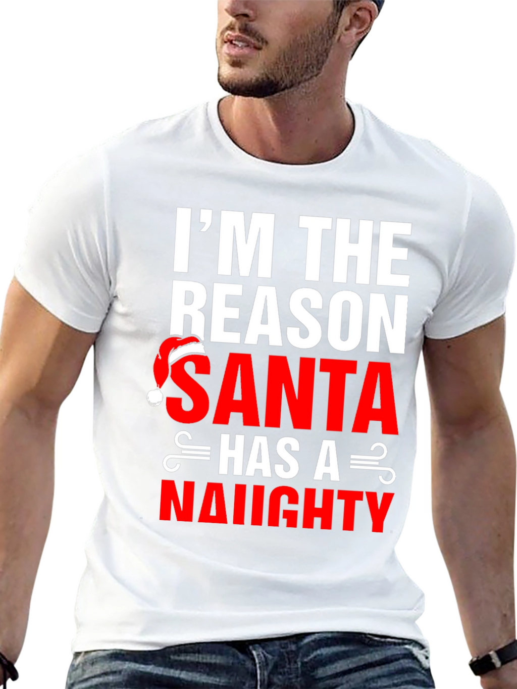 Naughty Santa Reason T-Shirt - Christmas Humor