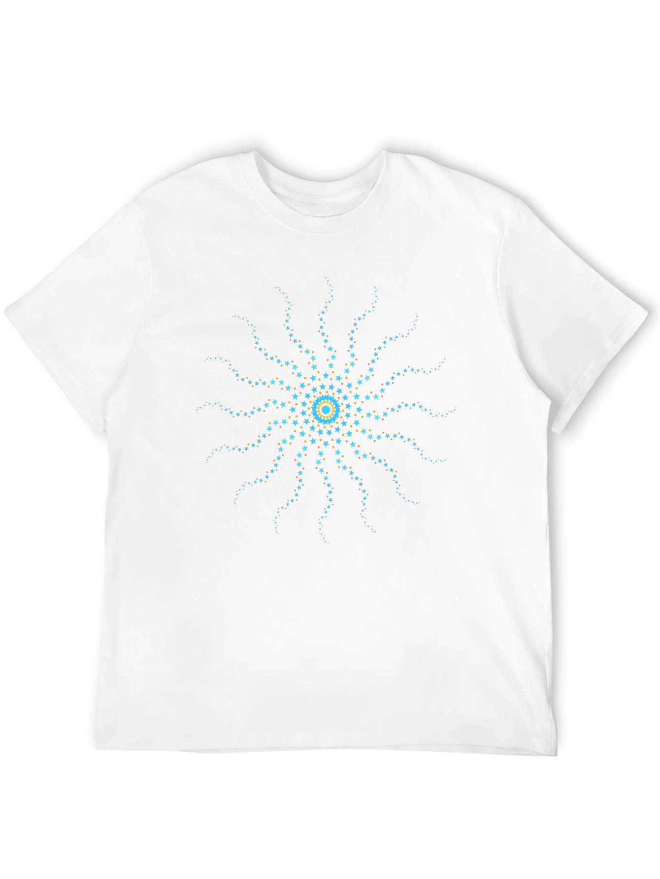 Starburst Graphic Tee - Black Cotton Blend T-Shirt