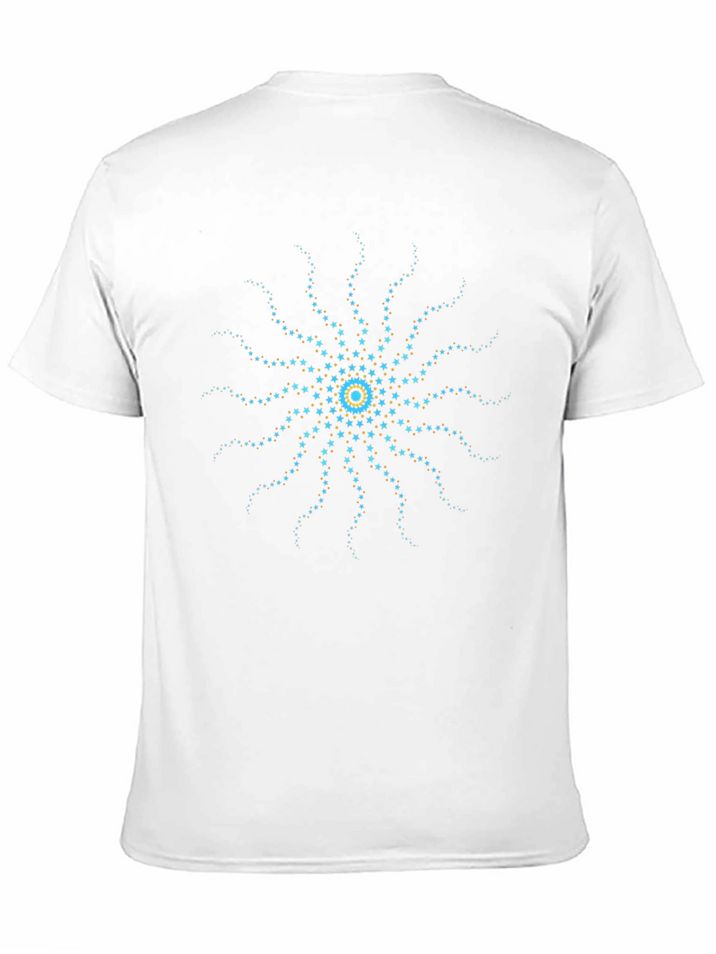 Starburst Graphic Tee - Black Cotton Blend T-Shirt