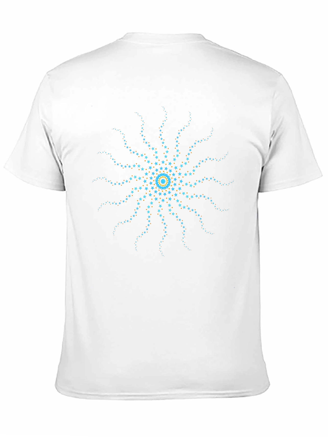Starburst Graphic Tee - Black Cotton Blend T-Shirt