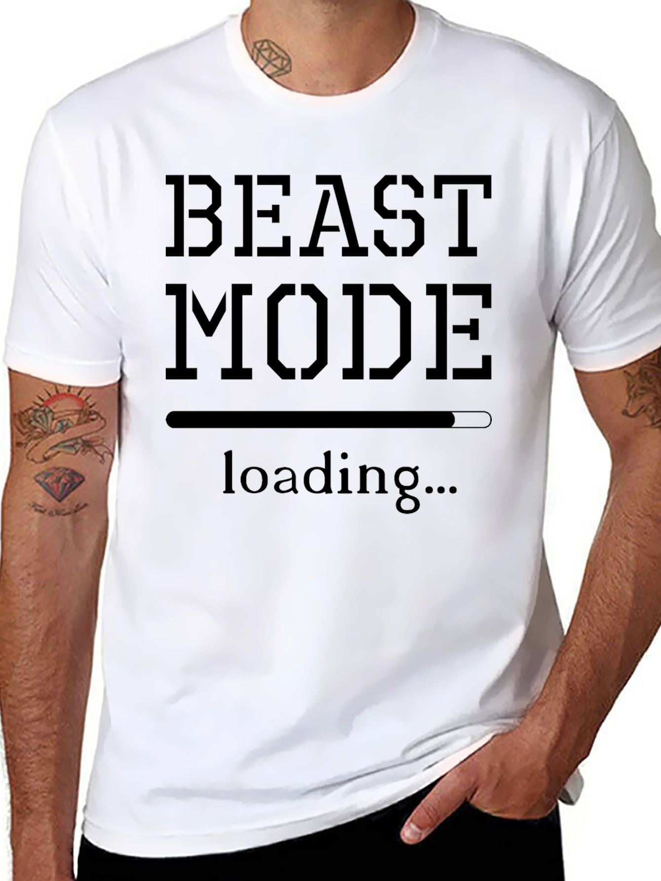 Beast Mode Loading Black T-Shirt