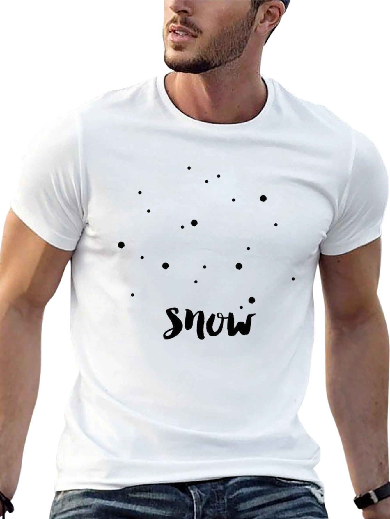 Black Snow T-Shirt | Mens Short Sleeve Tee
