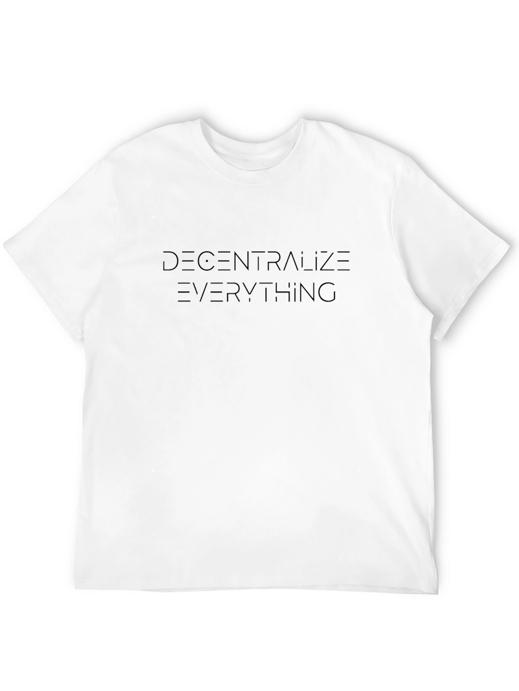 Decentralize Everything Black Graphic Tee