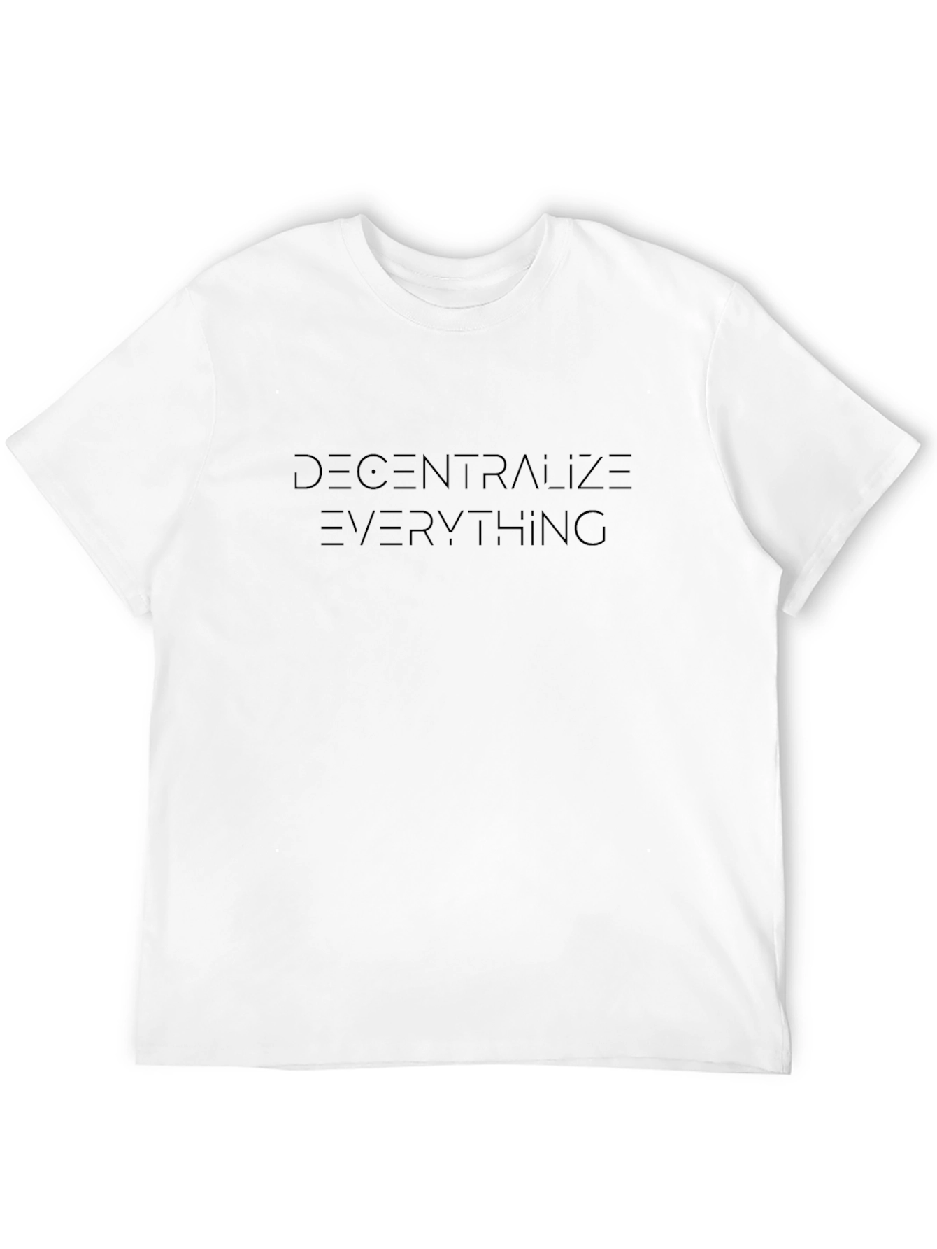 Decentralize Everything Black Graphic Tee