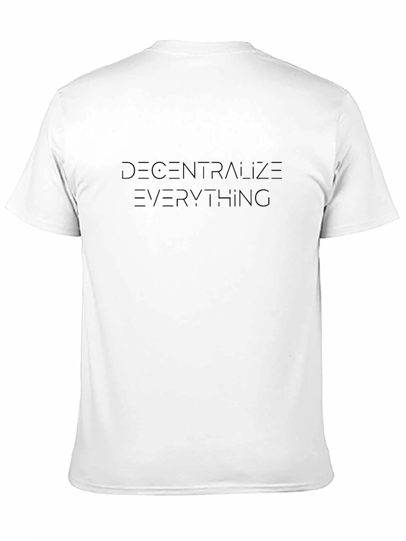 Decentralize Everything Black Graphic Tee